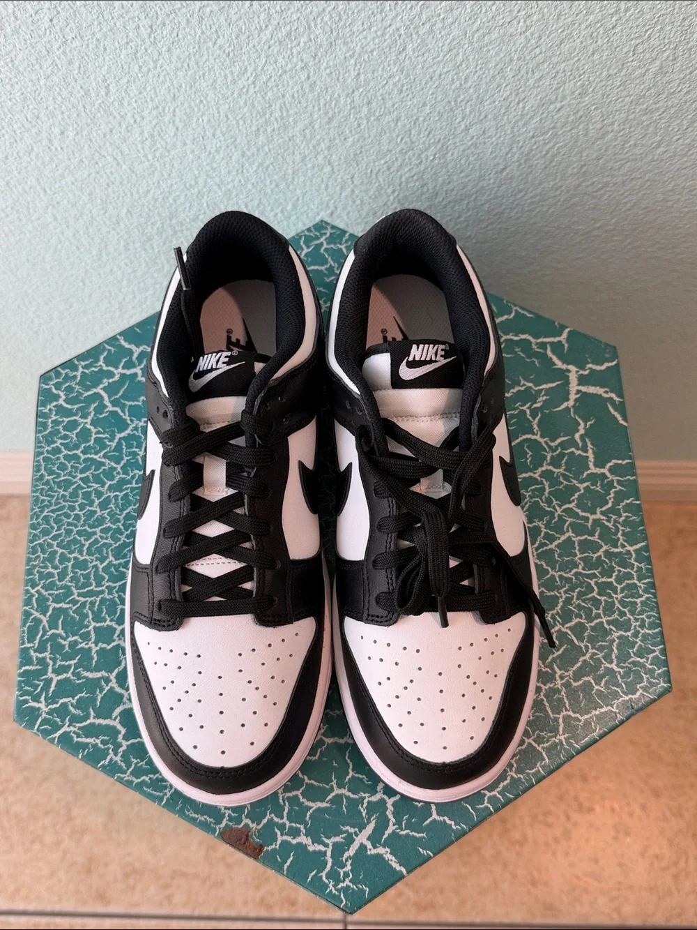 Nike Women’s Dunk Low Black and White Athletic Sneakers